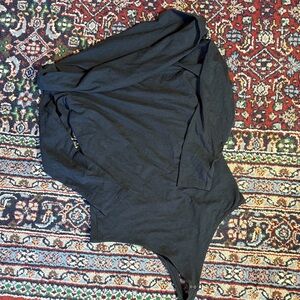 NWT Abercrombie & Fitch Black Off Shoulder Bodysuit Women’s Size XL